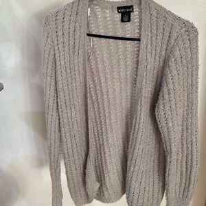 Wet seal grey cardigan sweater
